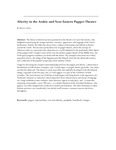 Alterity in the Arabic and Near Eastern Puppet Theater by Marvin Carlson